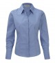 Russell Collection 924F Ladies Long Sleeve Poly Cotton Poplin Shirt