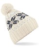 Beechfield BB456 Fair Isle Snow. Beanie