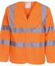 Yoko Hi Vis Long Sleeve Waistcoat  Orange