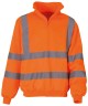 Yoko Hi Vis ¼ Zip Sweatshirt Orange