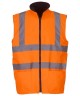 Yoko Hi Vis Reversible Fleece Bodywarmer Orange