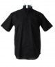 Short Sleeve Workplace Oxford Shirt Black