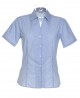 K713 Pinstripe Short Sleeve Shirt Blue / White 0