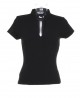 V Neck Corporate Top Black