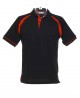 Kustom Kit Oak Hill Polo Black/ Bright Red